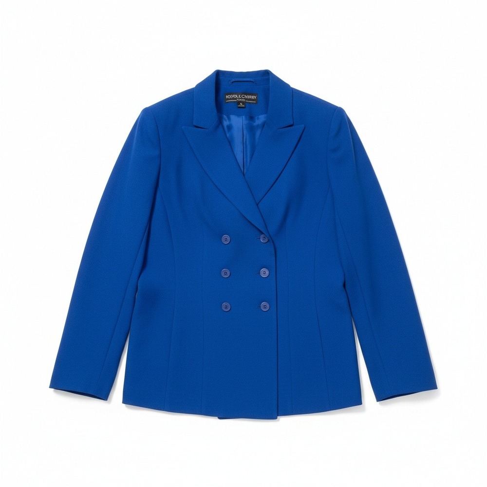 Kasper & Company ASL Royal Blue Double Breasted Blazer Women's Size 4 Jacket‎